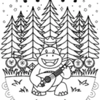 Bowser’s Enchanted Starlight Concert Coloring Page