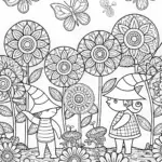 Rainbow Friends’ Garden of Wishes Coloring Page