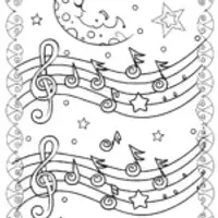 Starry Sky Serenade Coloring Page