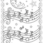 Starry Sky Serenade Coloring Page