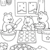 Care Bear Baking Bonanza Coloring Page