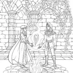 Zekrom and Reshiram Guardians Coloring Page