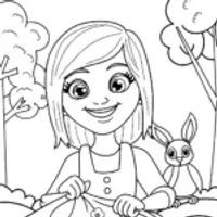 Mirabel’s Magical Fabric Garden Coloring Page