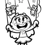 Gabby’s Magical Puppet Show Coloring Page
