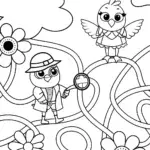 Chickens’ Adventure in a Magical Labyrinth