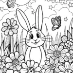 Banban’s Garden of Wishes Coloring Page