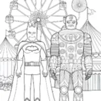 Batman and the Mechanical Menace Coloring Page