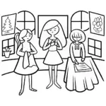 Rainbow High Creativity Workshop Coloring Page