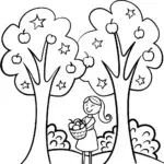 Mirabel’s Magical Fruit Fiesta Coloring Page