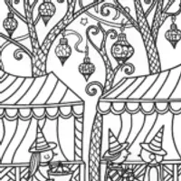 Charming Champion’s Marketplace Coloring Page