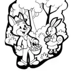 The Enchanted Trick-or-Treat Forest Coloring Page