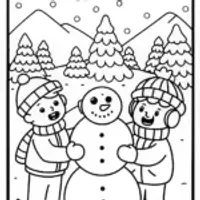 Mario and Luigi’s Snowy Adventure Coloring Page