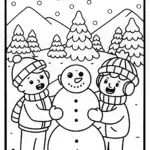 Mario and Luigi’s Snowy Adventure Coloring Page