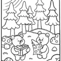Care Bear Explorers Treasure Hunt Coloring Page