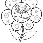 The Flower Time Machine Coloring Page