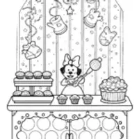 Minnie Mouse’s Enchanted Bakery Coloring Page
