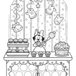 Minnie Mouse’s Enchanted Bakery Coloring Page