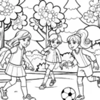 Rainbow High Soccer Coloring Page