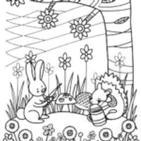 Springtime Symphonies Coloring Page