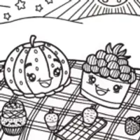 Shopkins Under the Stars Coloring Page