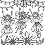Flower Fairy Festival Coloring Page