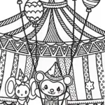 Kuromi’s Enchanted Circus Adventure Coloring Page