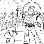 Buzz Lightyear’s Intergalactic Pet Show Coloring Page