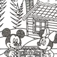Mickey Mouse’s Christmas Quilt Coloring Page