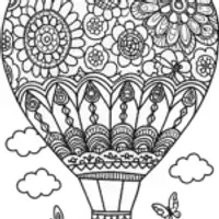 Whimsical Flower Hot Air Balloon Adventure