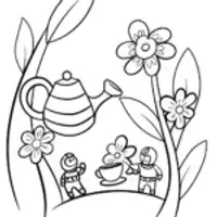 Avengers Assemble for Tea Time Coloring Page