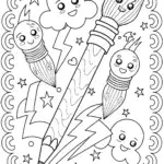 Lightning Bolt Doodle Dream Coloring Page