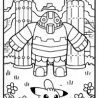 Regigigas Guardian of the Ancient Ruins Coloring Page