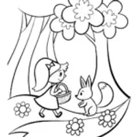 My Melody’s Enchanted Forest Adventure Coloring Page
