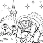 Buzz Lightyear’s Alien Archeological Adventure Coloring Page