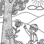 Blippi’s Eco Adventure Coloring Page