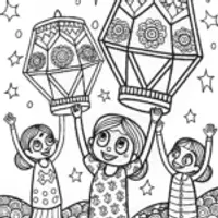 Mirabel’s Magical Lantern Festival Coloring Page