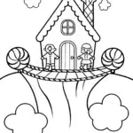 Gingerbread House Adventurers Coloring Page