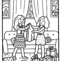 Bratz Dolls Fashion Swap Party Coloring Page