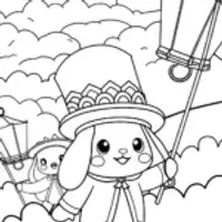Cinnamoroll’s Starlit Dream Parade Coloring Page