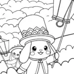 Cinnamoroll’s Starlit Dream Parade Coloring Page