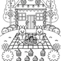 Gingerbread People Picnic in Candyland