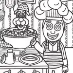 Blippi’s Culinary Adventure Coloring Page
