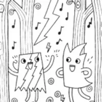 The Lightning Dance-off Coloring Page