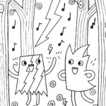 The Lightning Dance-off Coloring Page