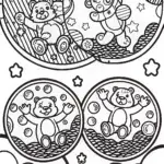 Care Bears in a Bubble Wonderland Coloring Page
