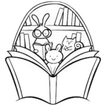 Rainbow Friends’ Magical Storytime Coloring Page