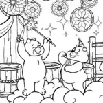 Care Bears Dream Weavers Coloring Page