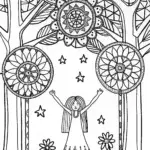 Jasmine’s Secret Garden of Dreams Coloring Page