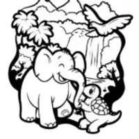 Godzilla’s Eco Adventure Coloring Page