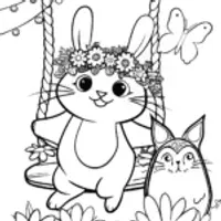 Squishmallow Garden Gala Coloring Page